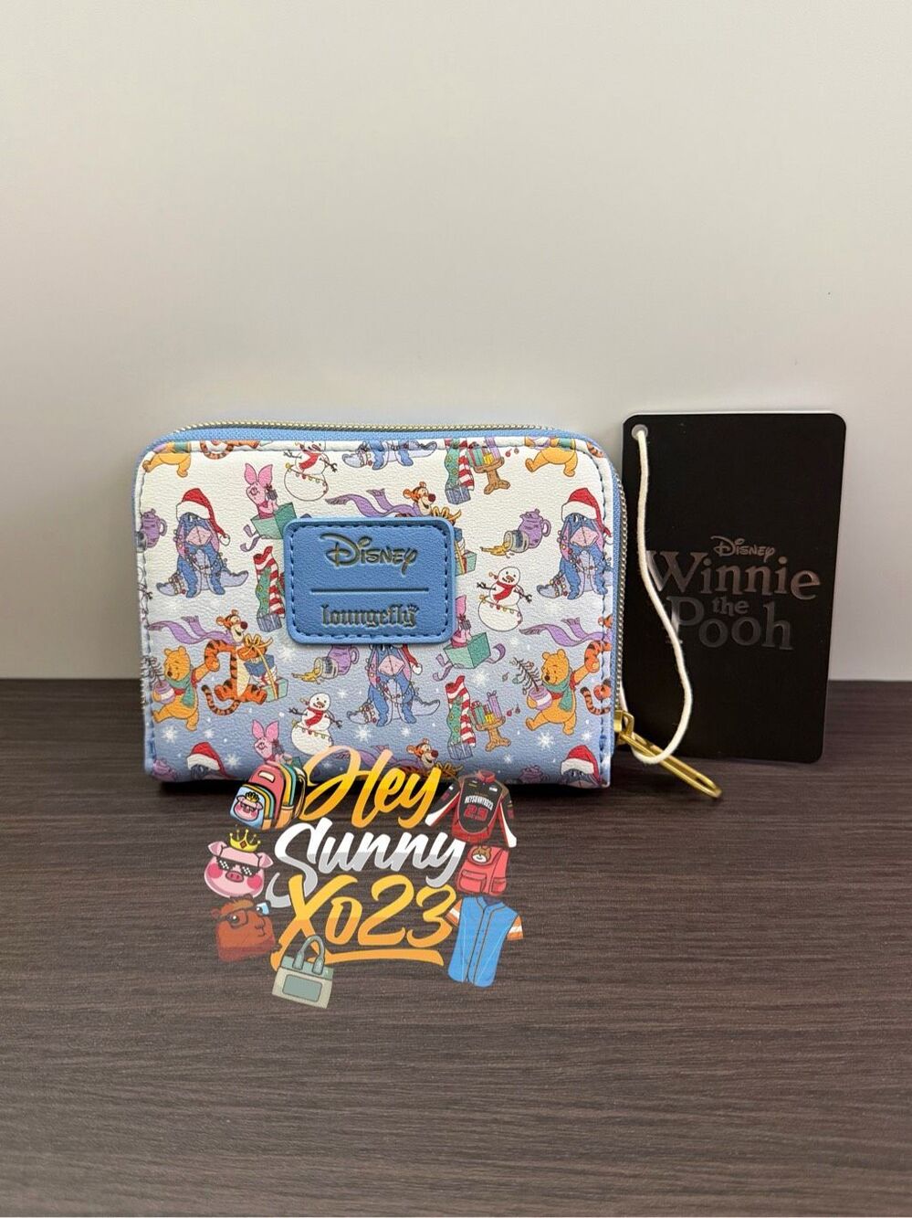 Loungefly Disney Winnie The Pooh Holiday Zip Wallet - Picture 1 of 4